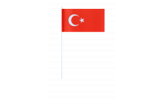 Papierfahnen Türkei - 12 x 24 cm