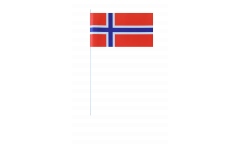 Papierfahnen Norwegen - 12 x 24 cm