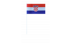 Papierfahnen Kroatien - 12 x 24 cm