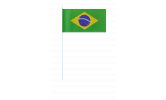 Papierfahnen Brasilien - 12 x 24 cm