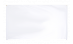 Balkonflagge Einfarbig Weiß - 90 x 150 cm