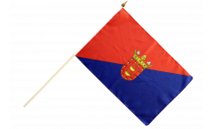 Stockflagge Spanien Teneriffa | 30x45 Cm Mit 60 Cm Holzstab | Reißfest & Wetterbeständig