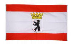 Balkonflagge Deutschland Berlin mit Krone - 90 x 150 cm