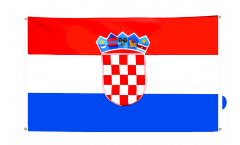 Balkonflagge Kroatien - 90 x 150 cm