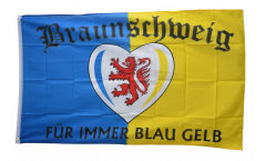 150x250 cm  Eintracht Braunschweig Fanartikel Fussball Hissflagge/Fahne ca 