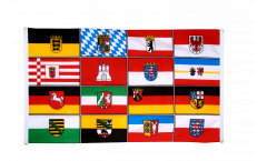 Balkonflagge Deutschland 16 Bundesländer - 90 x 150 cm