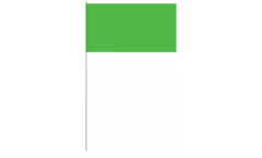 Papierfahnen Einfarbig Grün - 12 x 24 cm