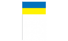 Papierfahnen Ukraine - 12 x 24 cm