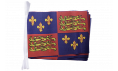 Fahnenkette Großbritannien Royal Banner 1485-1547 Heinrich VII. und Heinrich VIII. - 15 x 22 cm