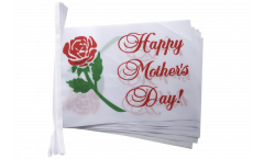 Fahnenkette Happy Mother's Day / Muttertag - 15 x 22 cm