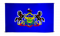 Balkonflagge USA Pennsylvania - 90 x 150 cm
