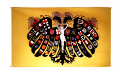 Balkonflagge Heiliges Römisches Reich Deutscher Nation Quaterionenadler - 90 x 150 cm