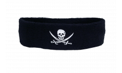 Stirnband Pirat mit zwei Schwertern - 6 x 21 cm