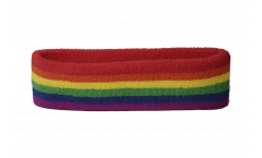 Stirnband Regenbogen - 6 x 21 cm
