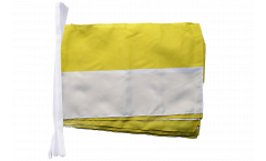 Fahnenkette Streifen gelb-weiß - 30 x 45 cm