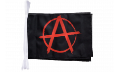 Fahnenkette Anarchy Anarchie rot - 30 x 45 cm