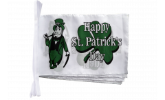 Fahnenkette Happy St. Patrick's Day - 30 x 45 cm