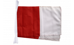 Fahnenkette Rot-Weiß - 30 x 45 cm