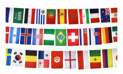 Flaggenkette Fußball 2018 - 15 x 22 cm