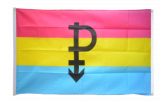 Balkonflagge Pansexuell Pride Symbol - 90 x 150 cm