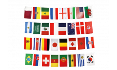 Flaggenkette Fußball 2022 - 10 x 15 cm