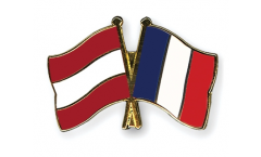Freundschaftspin Österreich - Frankreich - 22 mm