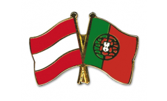 Freundschaftspin Österreich - Portugal - 22 mm