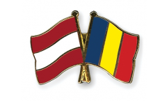 Freundschaftspin Österreich - Rumänien - 22 mm