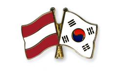 Freundschaftspin Österreich - Südkorea - 22 mm