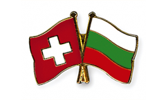 Freundschaftspin Schweiz - Bulgarien - 22 mm