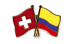 Freundschaftspin Schweiz - Kolumbien - 22 mm
