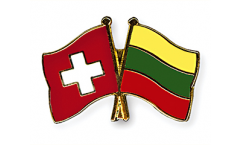 Freundschaftspin Schweiz - Litauen - 22 mm