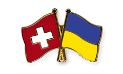 Freundschaftspin Schweiz - Ukraine - 22 mm