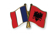 Freundschaftspin Frankreich - Albanien - 22 mm