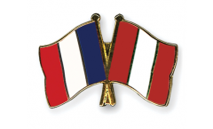 Freundschaftspin Frankreich - Peru - 22 mm