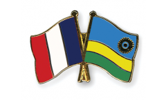 Freundschaftspin Frankreich - Ruanda - 22 mm
