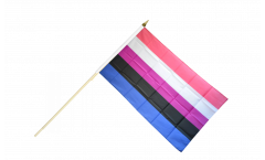 Stockflagge Genderfluid