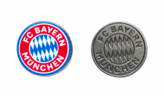 Pin FC Bayern München Emblem - 1.5 x 1.5 cm - 2er Set