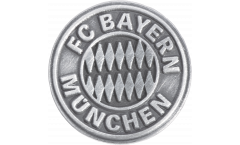 Pin FC Bayern München Emblem Silber - 1.5 x 1.5 cm