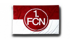 Hissflagge 1. FC Nürnberg Logo rot-weiß - 100 x 150 cm