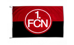 Hissflagge 1. FC Nürnberg Logo rot-schwarz - 100 x 150 cm