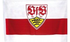 Flagge mit Hohlsaum VfB Stuttgart Wappen - 80 x 120 cm
