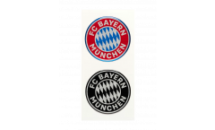  3D-Aufkleber FC Bayern München Logo - 6 x 6 cm - 2er Set