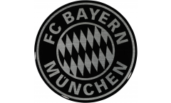 3D-Aufkleber FC Bayern München Black - 6 x 6 cm