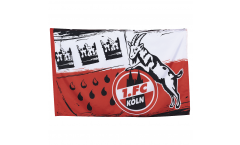 Flagge mit Hohlsaum 1. FC Köln Wappen - 100 x 150 cm
