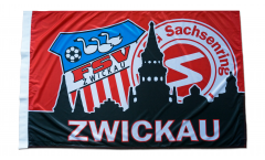 Flagge mit Hohlsaum FSV Zwickau - 80 x 120 cm