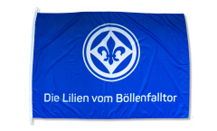 Hissflagge SV Darmstadt 98 Die Lilien vom Böllenfalltor - 100 x 150 cm