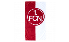 Hissflagge 1. FC Nürnberg Logo rot-weiß - 75 x 150 cm