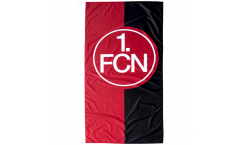 Hissflagge 1. FC Nürnberg Logo rot-schwarz - 75 x 150 cm
