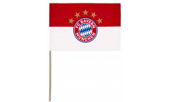 Stockflagge FC Bayern München Logo 5 Sterne - 60 x 90 cm